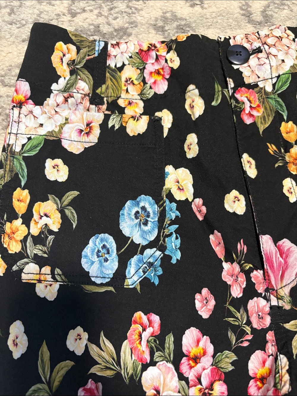 Anthropologie Maeve Colette Floral Cropped Wide-Leg Pants - Picture 5 of 10